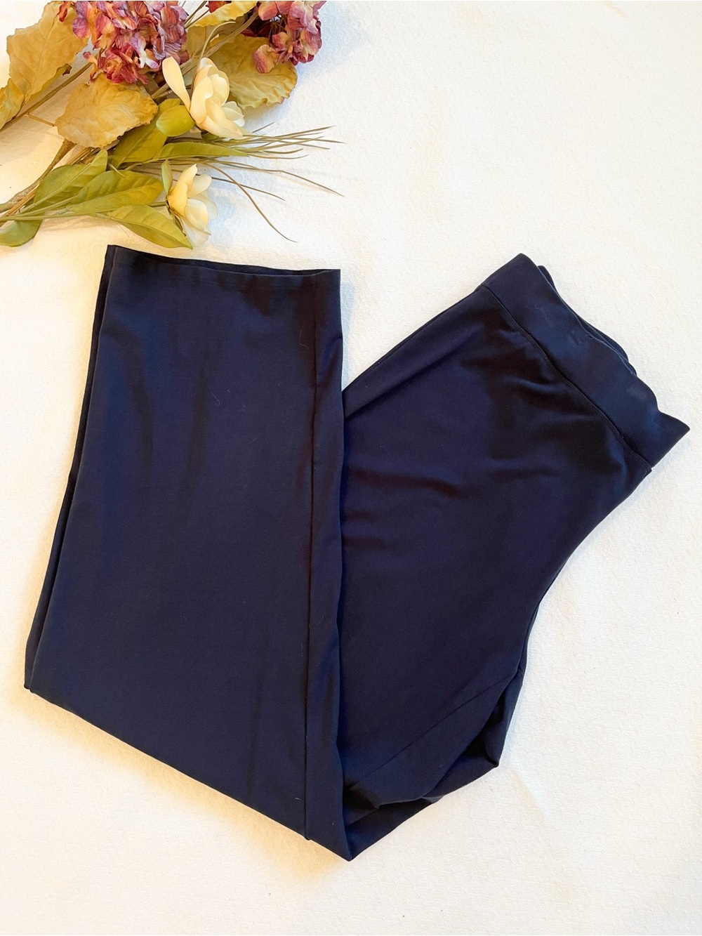 Eileen Fisher XL Navy Blue Pull On Pants